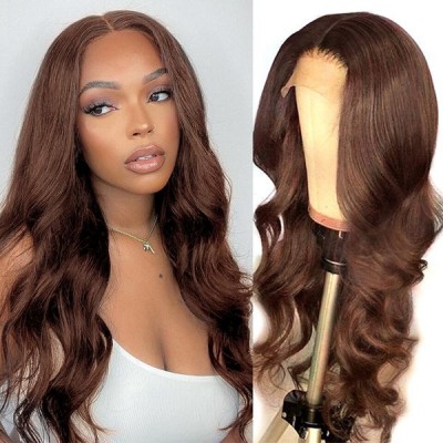  Carina Brown 5x5 HD Closure Wave For Black Girls 150% Density Custom Wigs