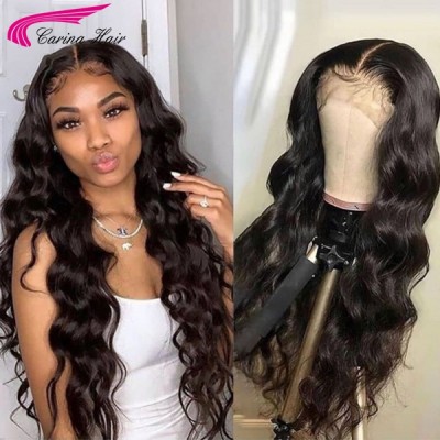 Carina Brazilian Remy Wave 180% Human Hair 13x4 HD Lace Wigs Pre-plucked Hairline For Black Women
