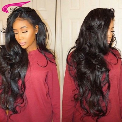 Carina Virgin Hair Lace Front Wigs Wave Human Hair Wigs For Black Women with Baby Hair 