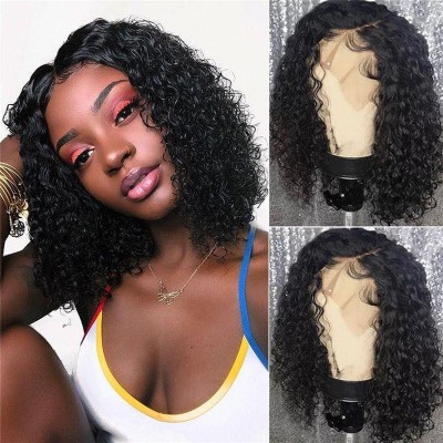 Carina 5x5 Bob HD Curly Lace Closure Wigs 150% Invisible Swiss Lace Wigs Melt Skins Pre Plucked