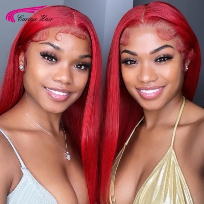  Carina Red Remy hair lace wigs hot selling new year new wigs for black beauty