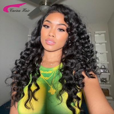 Carina Glueless 13x4 Lace Wigs Loose Wave 180% Density  Human Hair Lace Wigs for Women 