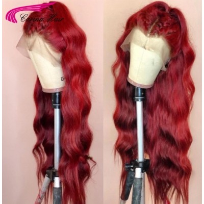 Carina Summer Popular Red Color 13x4 Lace Wigs 180% Density For Lucky Girl