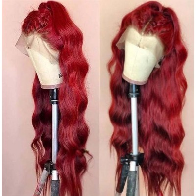 Carina Popular Red Color 13x4 Lace Wigs 180% Density For Lucky Girl