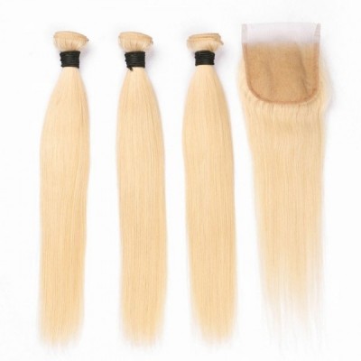 Carina Pure 613 Wefts 3 Bundles with 4x4 Closure
