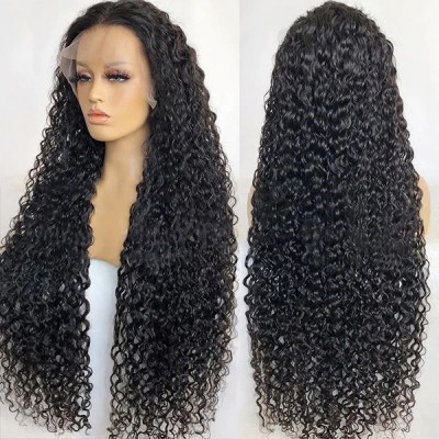 Carina hot girl rock wet curly lace wigs new year new mood 