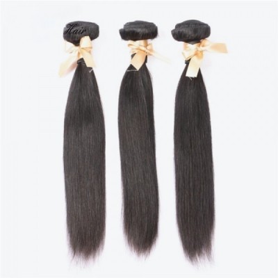 3 Bundles Silky Straight Hair Extensions Deals 100% Human Hair Weave  