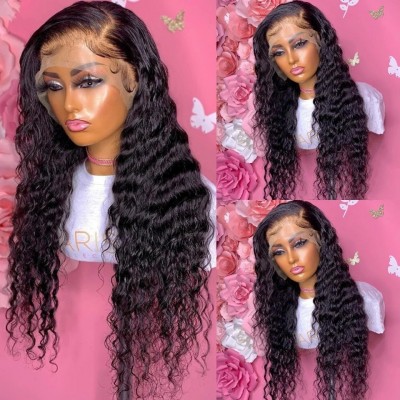 Carina Promotion Curly 13x4 Lace Front Wigs 150% Density Pre Plucked Hairline with Baby Hair 